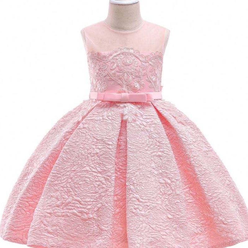 Baige Vysoce kvalitní 8 let dětské šaty bílý křest Kids Večerní večírek Performance Dress L5256
