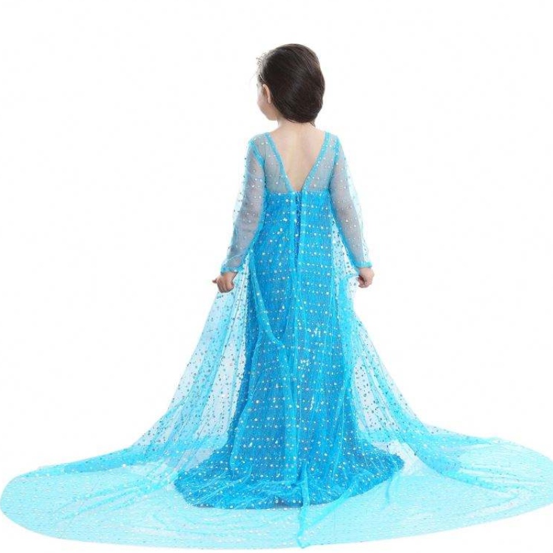 Vysoce kvalitní fantazie TV&movie šaty ztuhlé elsa kostýmnarozeninová párty cosplay kostým anna bílé děti šaty dívka dívka