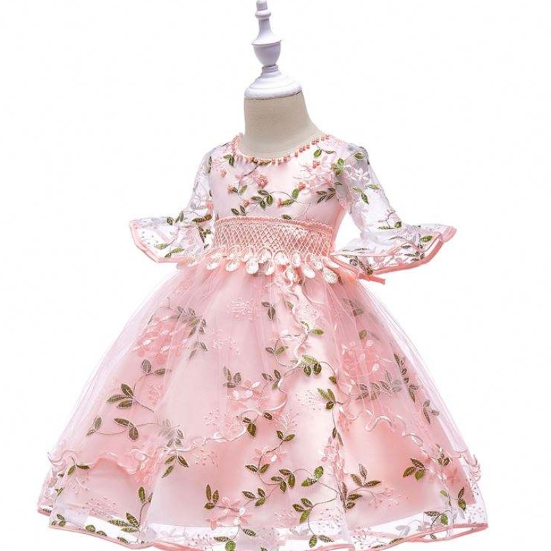 Baigenové modely šaty svatební dívky párty oblečení pro děti holčička frock l5015