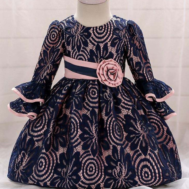 Baigenejnovější děti Dress Designs Girl Party Frock Kids Novorozené oblečení L1858XZ