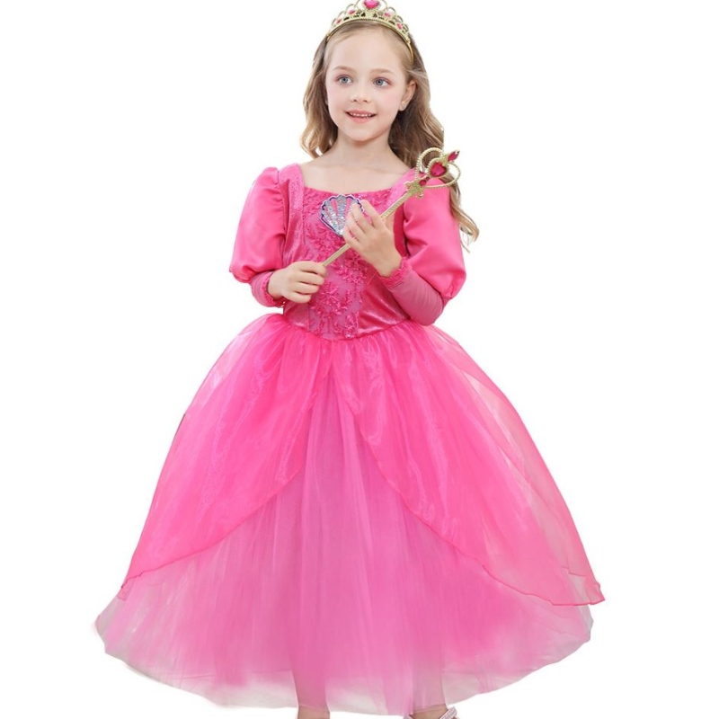 Baige Kids Girl Mermaid Ariel Princess šaty pro děti holčička Halloween kostým vánoční šaty rapunzel šaty