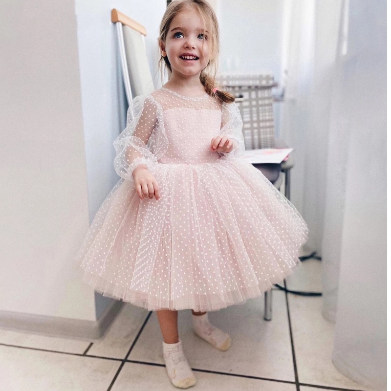 Batole Baby Girls Dresses Kids Elegant Princess Party Tutu tyl vánoční kostým