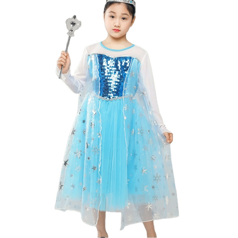 Dívky \\ 'Ice Princess Dress Costume Birthday Halloween Christmas Fancy Party Outfit