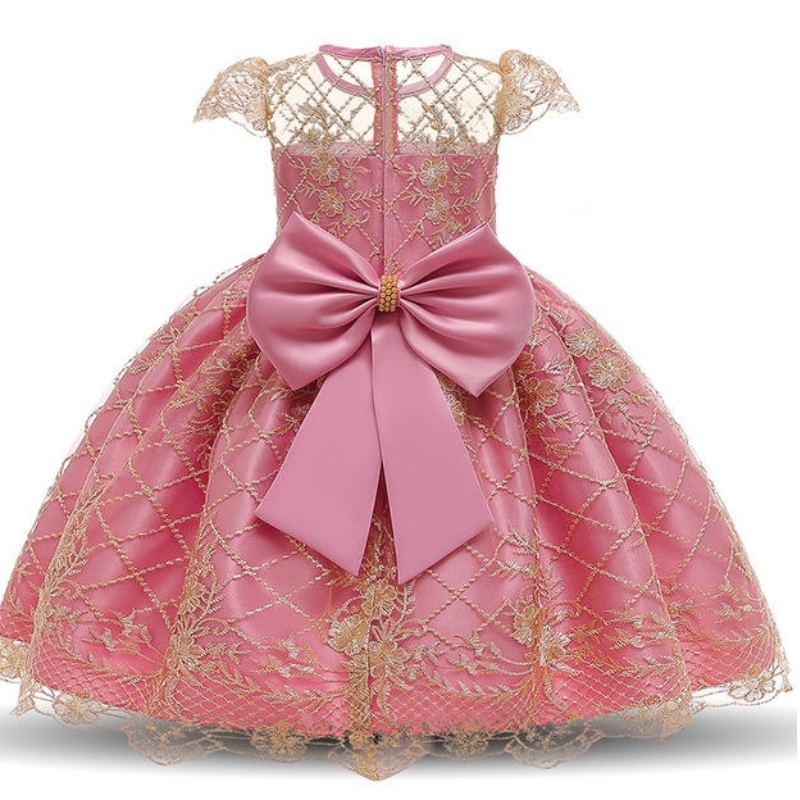 Letní šaty princezna Little Flower Girl Party šaty západní styl svatební šaty