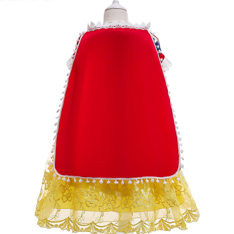 ANSOO 2022 Fancy Girl Princess šaty Halloween a vánoční sněhově bílé cosplay ozdobné šaty