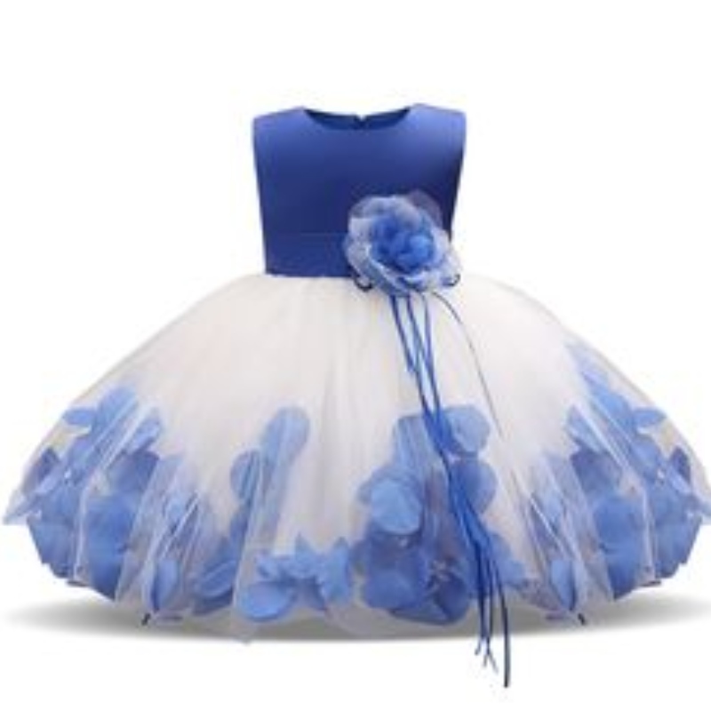 Děti kojenecké dívky květinové okvětní lístky Dress Kids Bridesmaid batole Elegantní šaty vestido infantil formální party šaty dětské oblečení