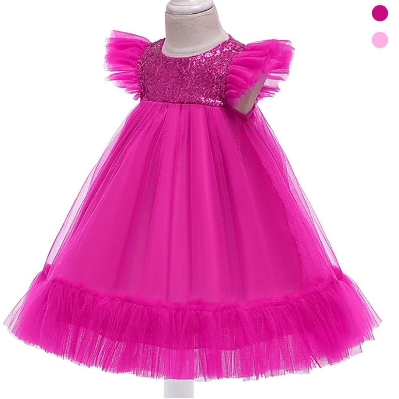 Ansoo Pink Tutu Flower Girls \\ 'Children Party Princess Baby Girl Svatební šaty 2-10 pro party svatební dívky děti