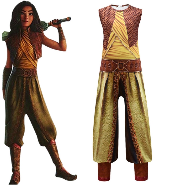 Raya a poslední dračí kostým pro dívky a dospělé Halloween Carnival Clothing Kids Cosplay Party Raya