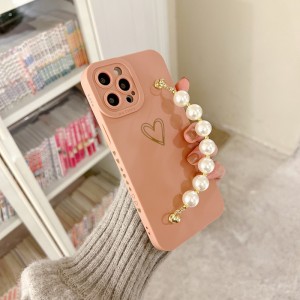 Nový produkt se vztahujena Apple iPhone14Pro Pearl Bracelet Protective Case a objektiv je plně chráněn a upgradován