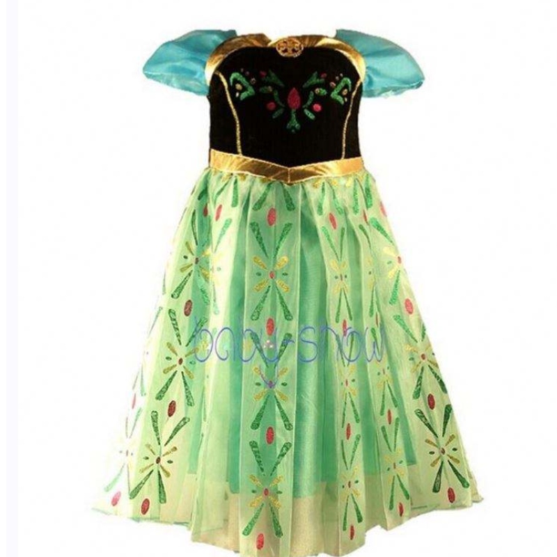 Baige Hot Sale Dress Fancy Baby Frocks Elsa Costume Girls Cosplay Costume Party šaty pro děti 3-8 let