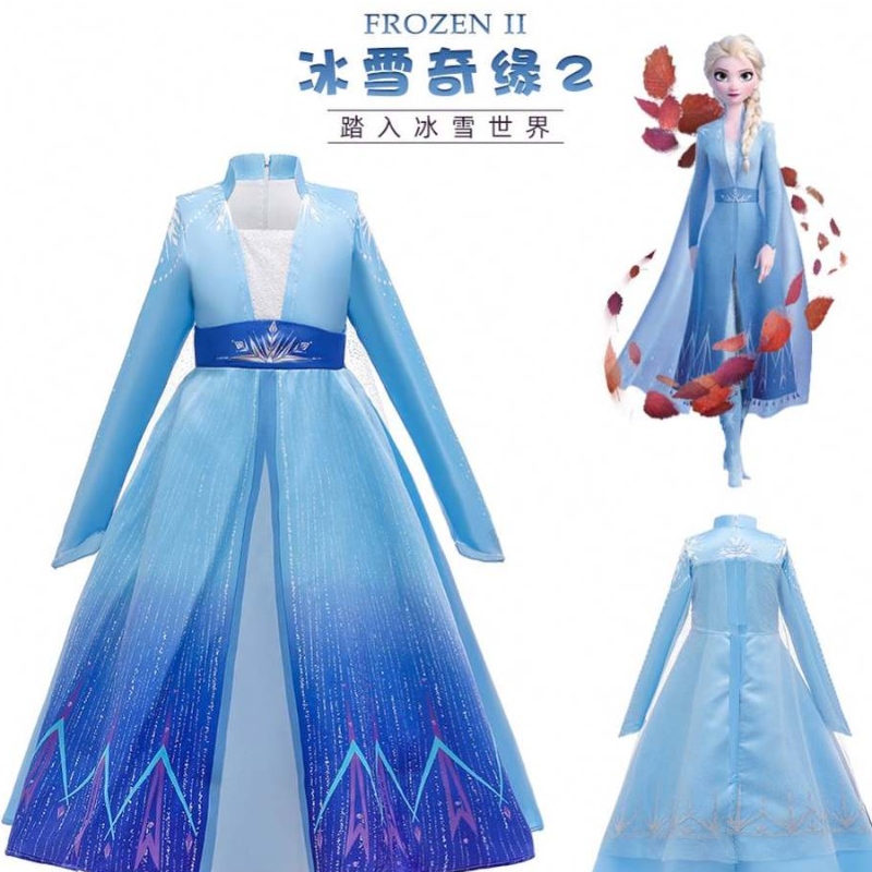 Baige Hot Sale Děti oblečení dívky dívky elsa kostýmní kabát cosplay girl šaty