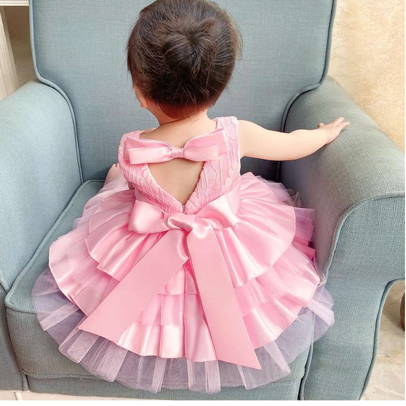Baige Children Dresses Cake Frock Design pro 0-2ynarozeninové večírky