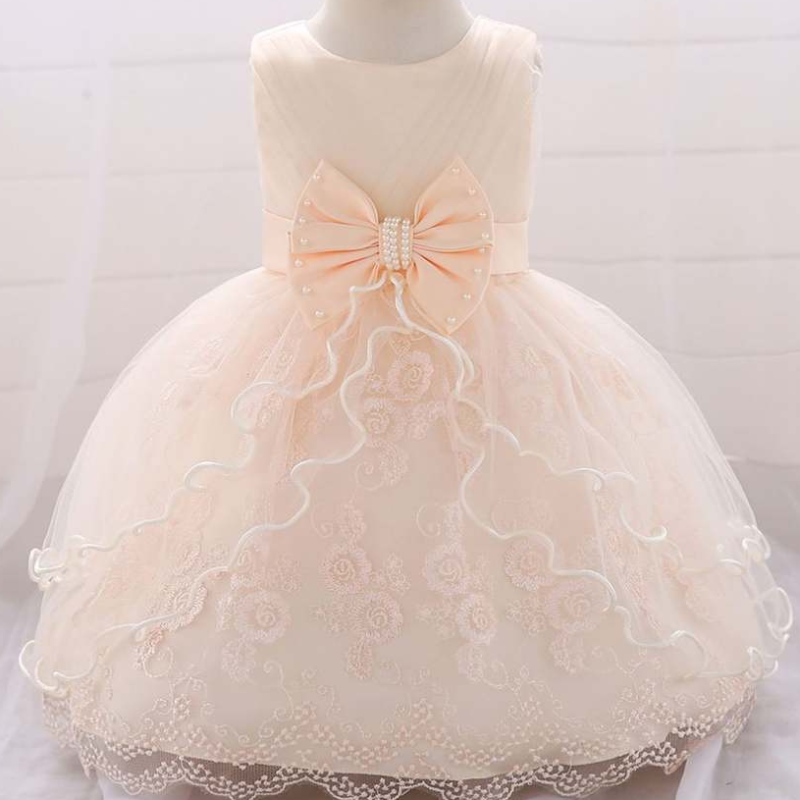 Baige 0-2 roky starý kostel Kids Duts Dress Babynarozeninová večíreknosit děti křtiny frock l1869xz