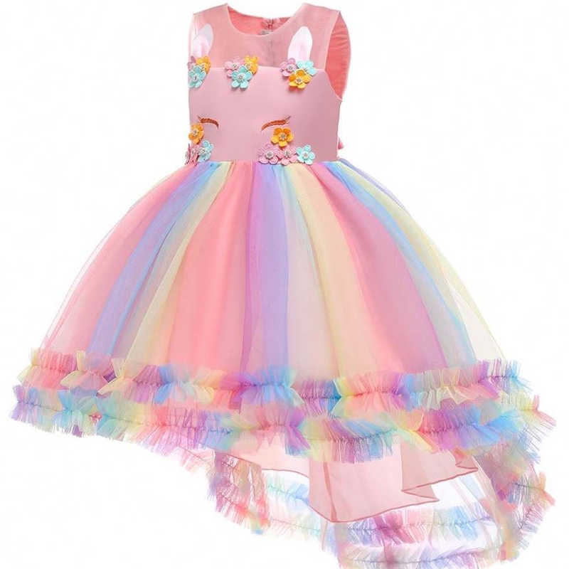 Dress Flower Girl Dress 2021 Unicorn šaty princezna jednorožec pro 3-12 let starénarozeniny