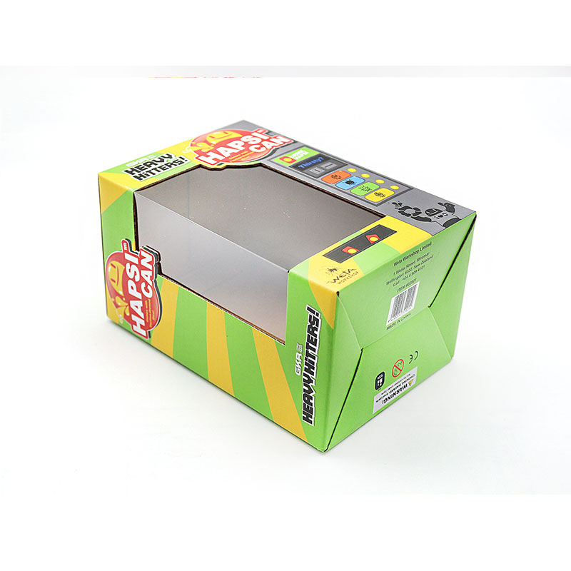 Elektronické hračky Vlnité papírové krabice Pain Packing Printing Transparent Okno Design High-End Custom