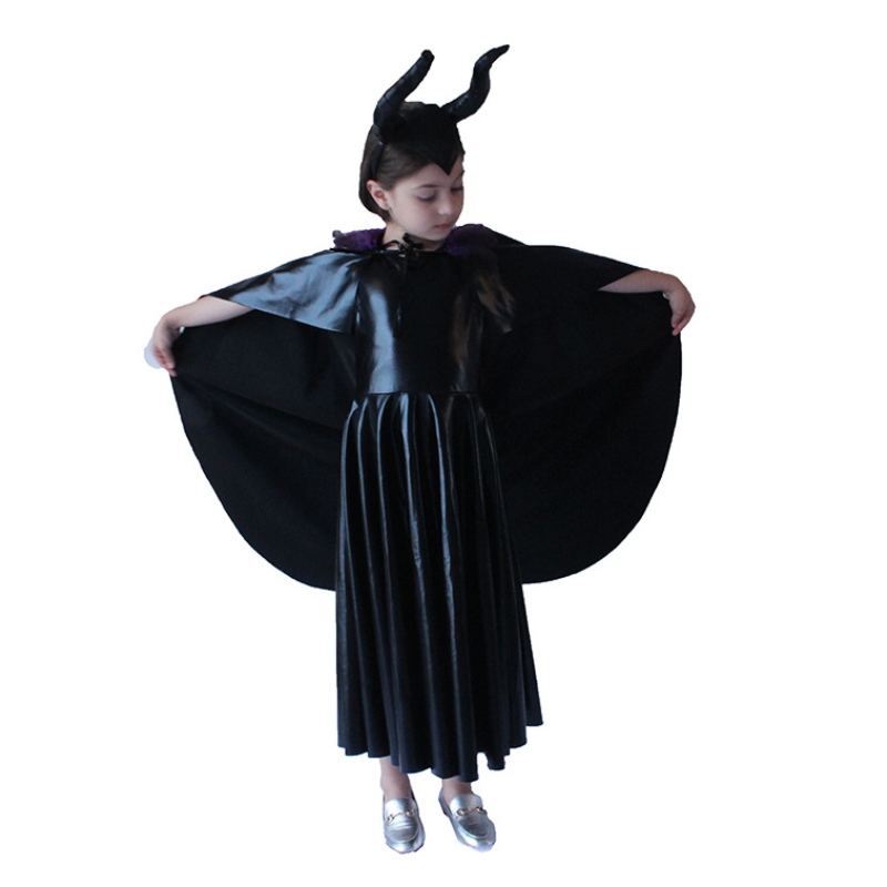 Halloweenské kostýmy Evropa a děti Spojených států Black Witch Sleeping Spell cosplay kostýmy