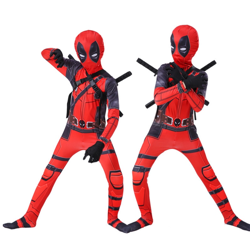 Unisex superhrdina kombinézu halloween cosplay kostýmy děti 3D styl