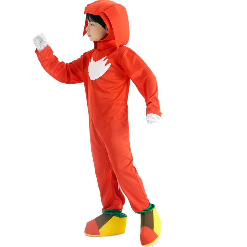 Kostým Red Sonic Cosplay pro děti Halloween Party Sonic Rat Jumpsuit