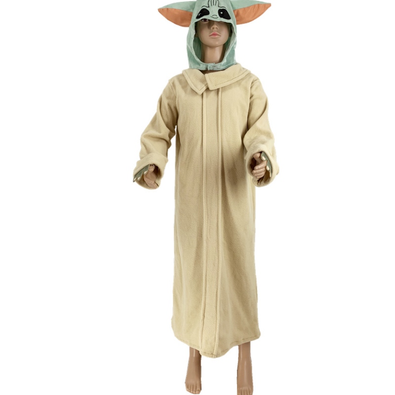 Horký prodej děti super roztomilý s dlouhým rukávem kombinéza dítě yoda kostým pro Halloween