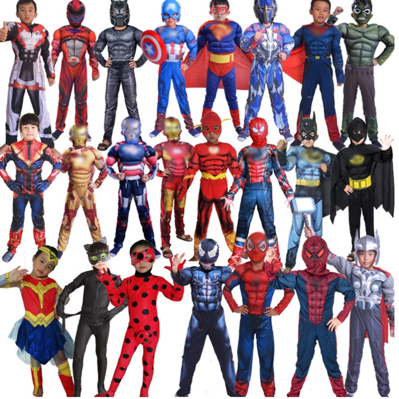 Halloweenské děti kostýmy pro děti a dívky cosplay superhrdiny