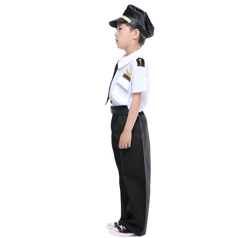 Oblečte luxusní dětské pilotní kostýmy Set Young Captain role Play Suit