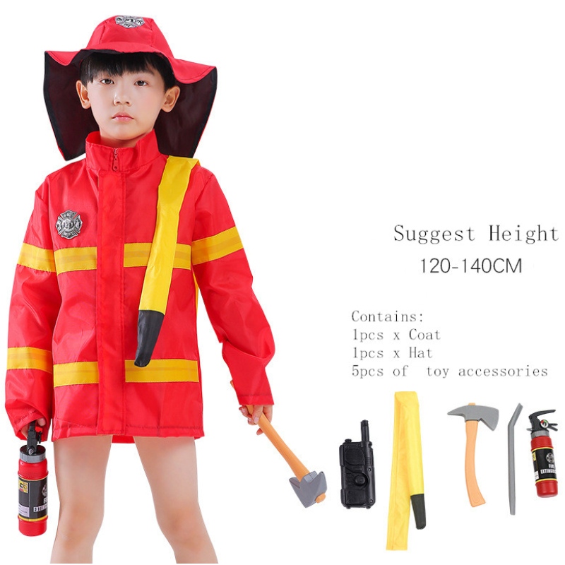 Dětský hasič kostým batole hasičský oblékání oheň předstírá outfit