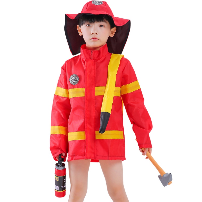 Dětský hasič kostým batole hasičský oblékání oheň předstírá outfit