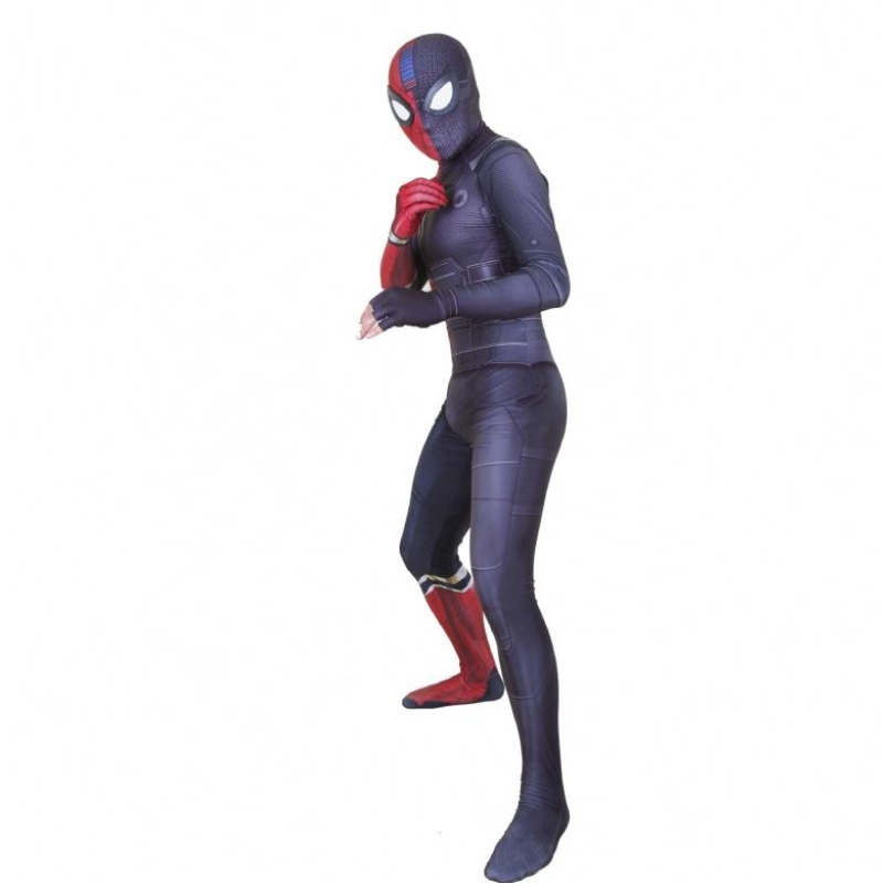Spandex Stealth Seamed Superhero Amazing Spider Man Jumpsuit Halloween cosplay sady pavoučí muž kostým pro muže&kids