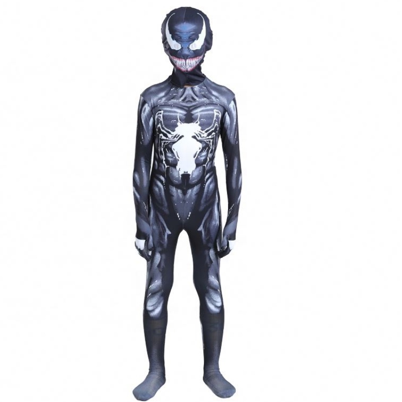 Černé svalové kombinézy Dospělí chlapci Superhrdina Akce Pokoj kombinézu Spiderman Halloween cosplay Scorpion Venomna prodej kostýmy