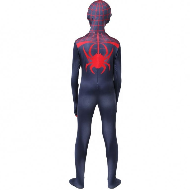 Nový design Halloween Carnival Spiderman V žádném případě domů cosplay černý zentai kombinéza Spiderman kostým pro děti s maskouna obličej