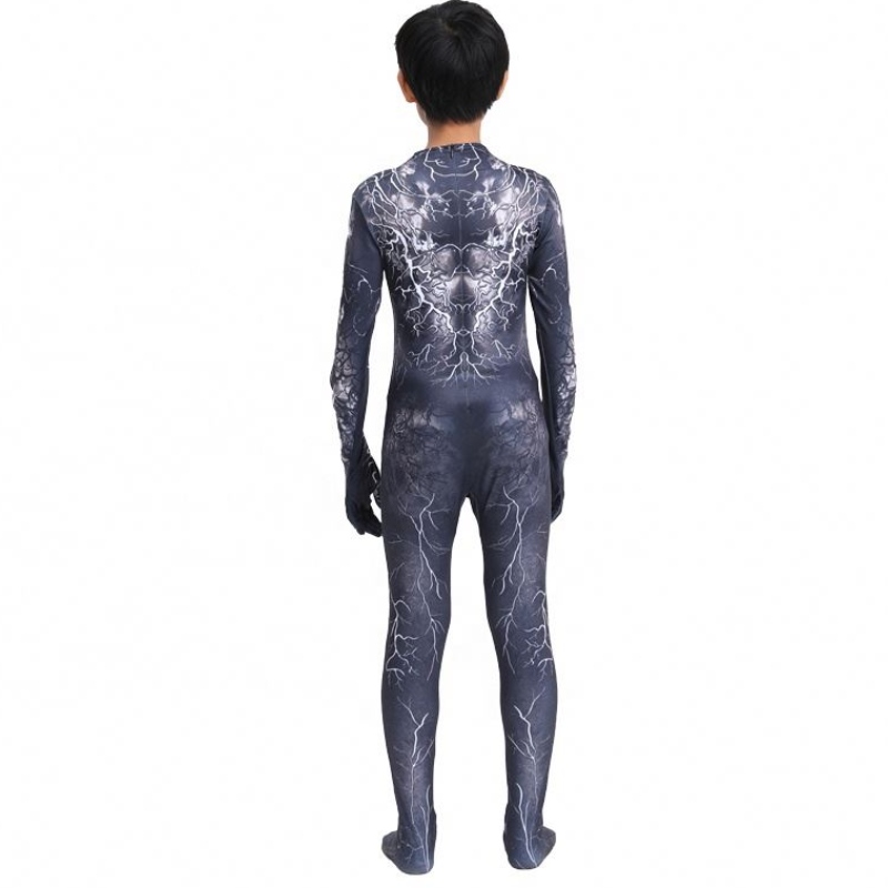 Černý sval zentai kombinéza Dospělé superhrdiny děsivé horor kombinéza Spiderman Halloween cosplay symbiote jed pro chlapce