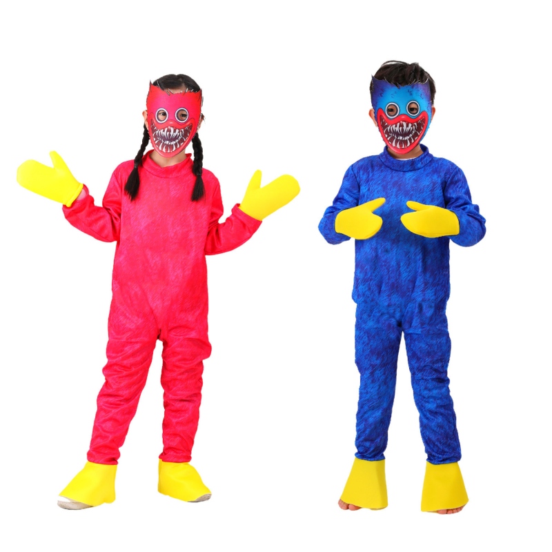 3 kusy herní postava mák Pry Playtime kombinéza Halloween Poppy Cosplay Mask Children's Anime Cosplay Costume