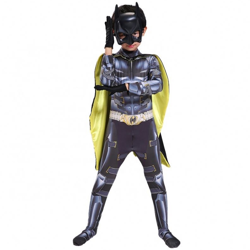TV&movie superhrdina Akce Obrázek Halloween Party Jumpsuit Bat Performance Man Wear for Kids Male