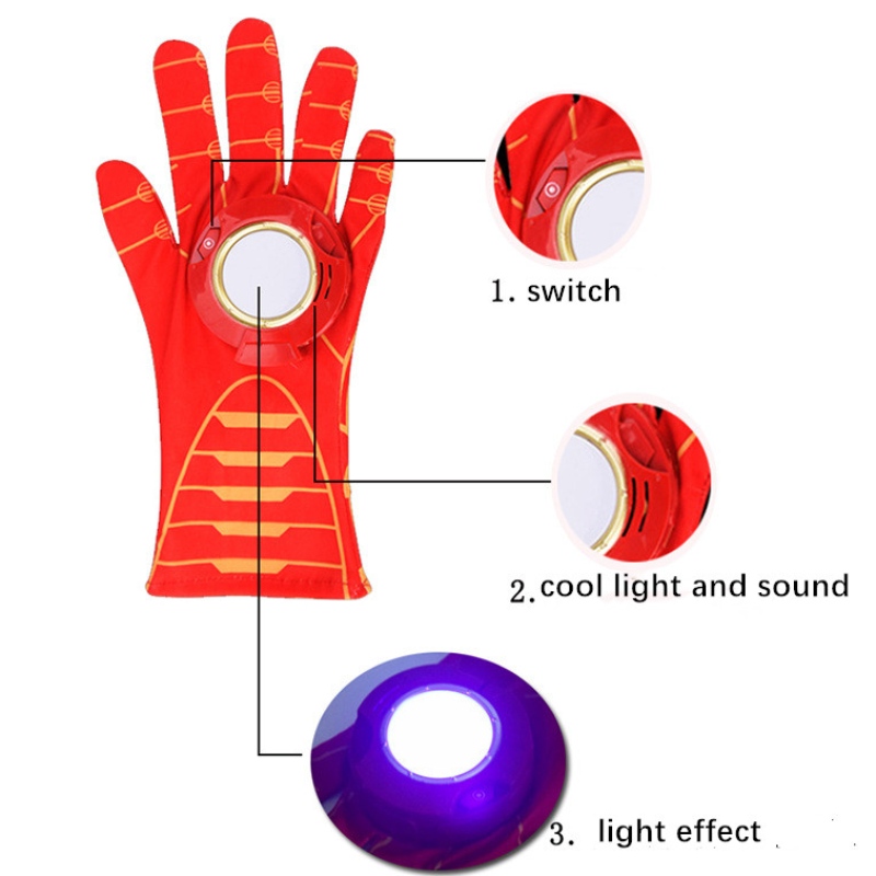 Cosplay Cape Luminous FacePeece Weapon Starch Suit Halloween děti kostým