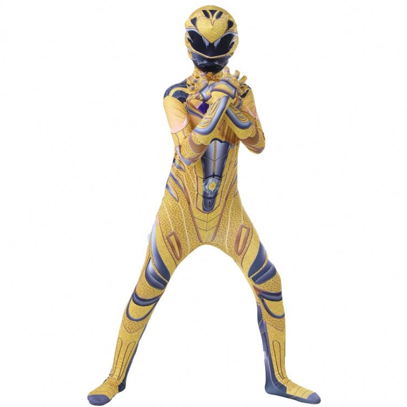 Více barev 3D tištěná halloweenská party Cartoon Anime Superhrdin Cosplay Power Ranger kombinéza pro děti
