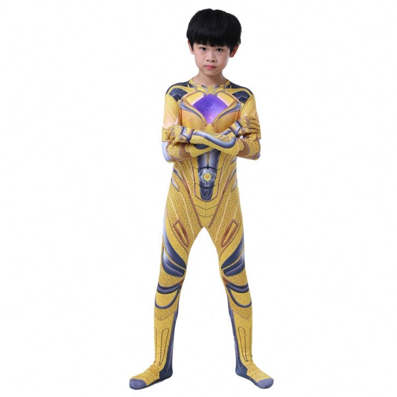 Více barev 3D tištěná halloweenská party Cartoon Anime Superhrdin Cosplay Power Ranger kombinéza pro děti