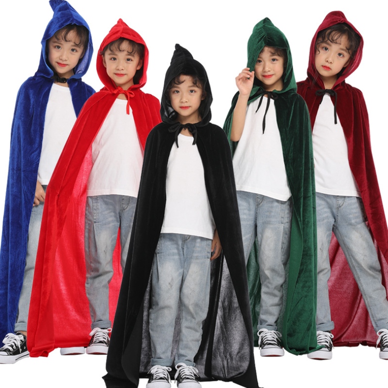 Evropský a americký populární halloweenský plášť Ghost Festival Cloak Velvet Adult Cloak