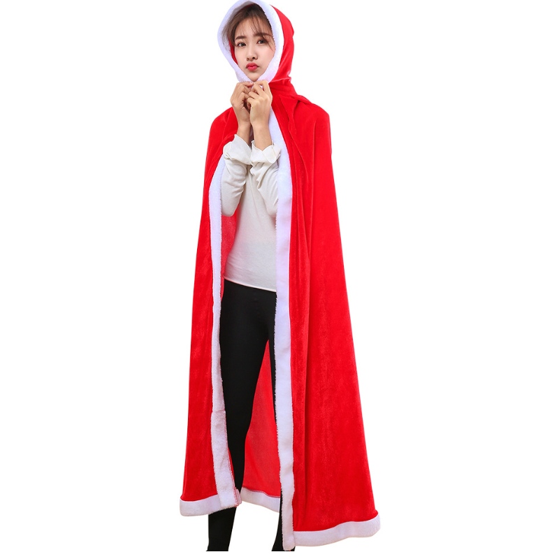 Vánoční děti čepice dospělý sametový plášť Santa cosplay párty kostýmy