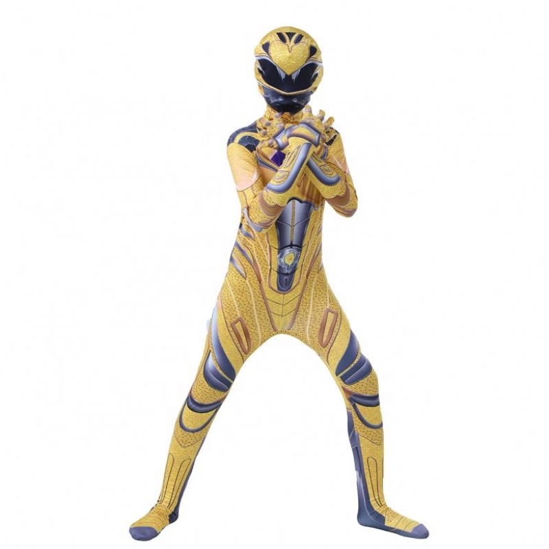 Nejžhavější Halloween Movie Jumpsuit Anime Superhero Zentai Power Ranger kostým pro chlapce