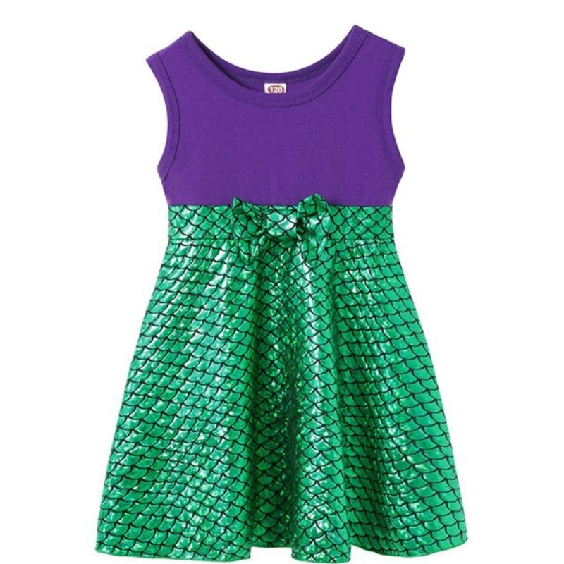 Sběratelské šaty s kolekcí princezny pro dívky Elsa&anna Party Wear Summer Soft Cotton Clothing Summer A Line Frocks Kids Outfits