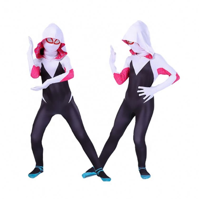 Holiday Halloween Party Velkoobchod žen dívky děti gwen pavouk muž paralelní univerzální oblečení punčocháče cosplay kostýmy s maskou