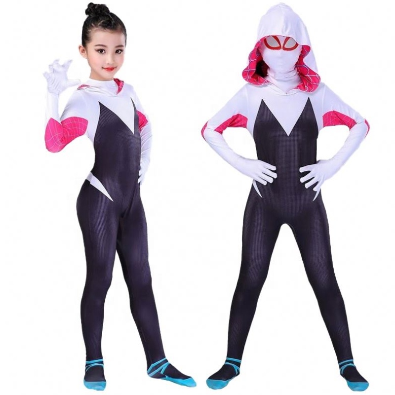 Holiday Halloween Party Velkoobchod žen dívky děti gwen pavouk muž paralelní univerzální oblečení punčocháče cosplay kostýmy s maskou