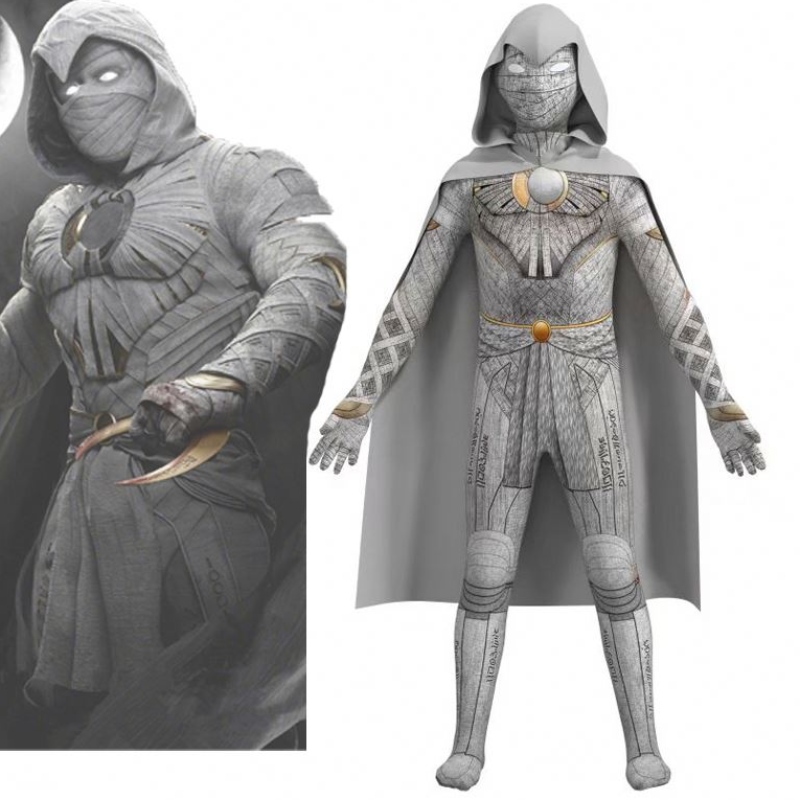 Horký prodej digitálního tisku Halloween oblečení TV&movie kostýmy Moon Knight cosplay kostýmy pro muže