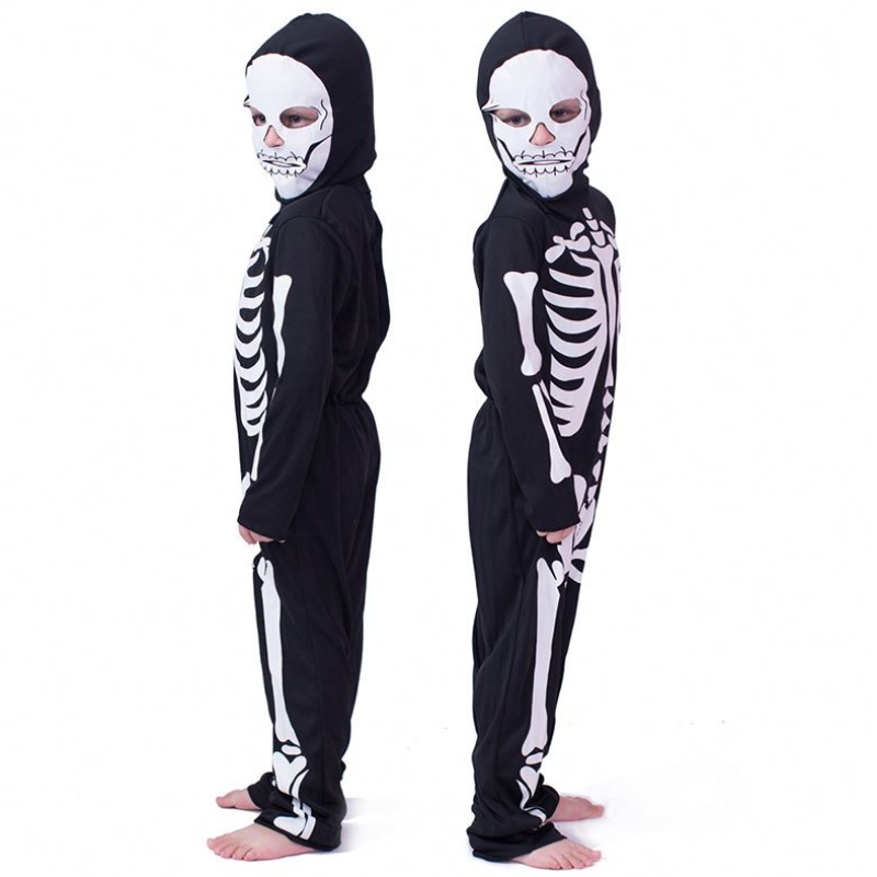 Halloween hrůzostrašný oblékání kosterní dívky chlapec dětské kosti kostým HCVM-002