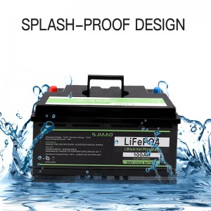JiaAo lithium železný fosforečnanová baterie životnípo4 12v 100/200AH rv námořní hluboký cyklus bms Bluetooth lithiová baterie