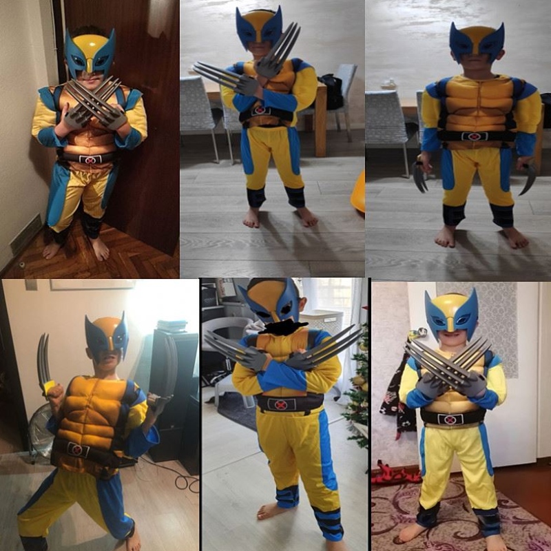 Děti Iron Wolf Cosplay Cosplay Boys Superhero Party Fantasy Child Birthday Halloween/carnival dárek