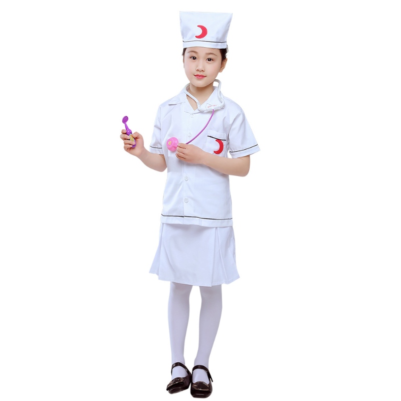 Dětská role hrací kostýmy lékař sestra oblékají sady herních sad