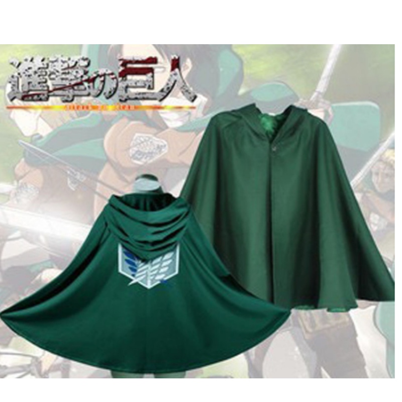 Cosplay kostým japonský anime mikina cosplay cosplay kostým Green Cape pánské oblečení útokna ti-tan