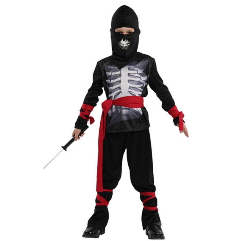 Halloweenský dětský kostým kostým kostým Cosplay Skeletonninja kostým