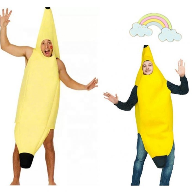 Cosplay Creations Akantní banán kostým pro dospělé Deluxe Setna Halloween oblékat párty a roleplay unisex banán kostým